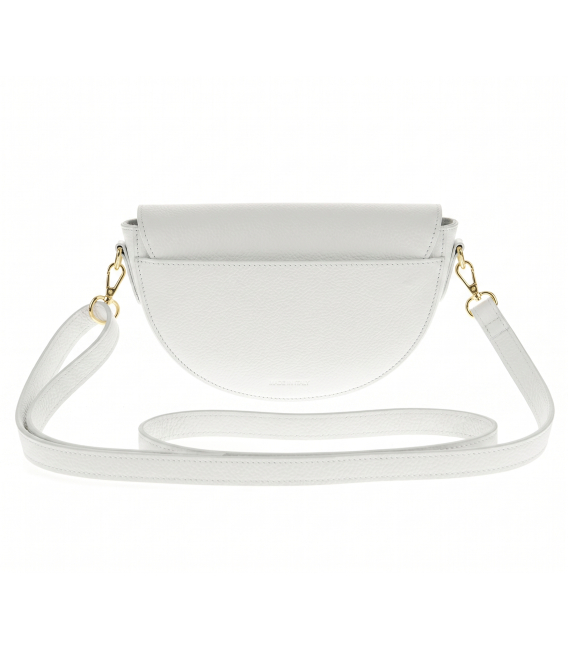 Discounted set of white perforated sneakers 2532 + Linda handbag