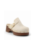 Beige women's slippers