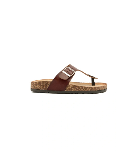 Women's sports brown flip-flops