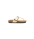  Women's sports gold flip-flops