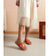 Comfortable elegant orange slippers