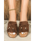 Comfortable summer slippers with tassels
