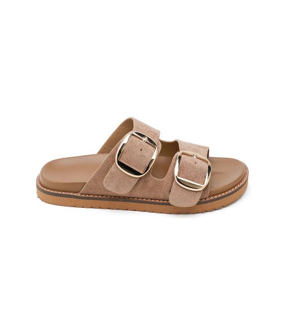 Women's brown slippers
