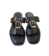 Black modern flip-flops