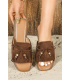 Comfortable summer slippers with tassels