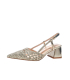 Women's gold heeled sandals