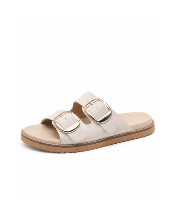 Women's beige slippers
