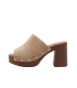 High beige women's slippers