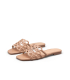 Women's beige summer elegant flip-flops