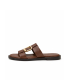 Brown modern flip-flops