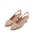 Women's perforated beige sandals
