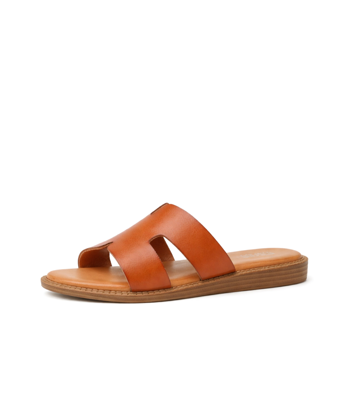 Comfortable elegant orange slippers