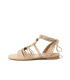 Women's beige lace-up sandals