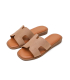 Comfortable elegant beige slippers