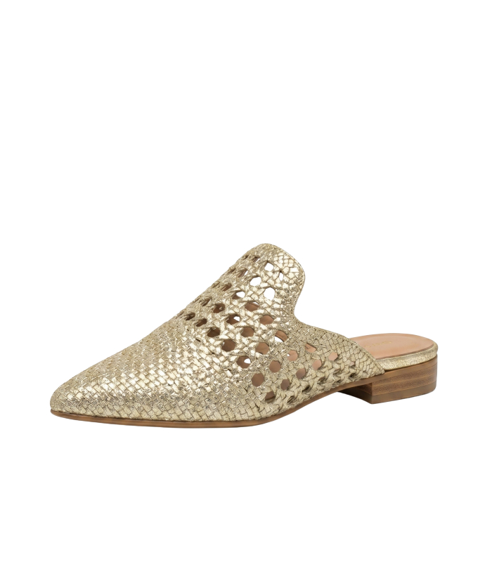 Modern gold women's shoes