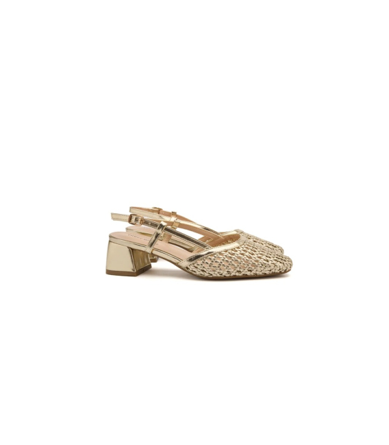 Women's modern gold sandals