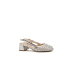 Women's modern silver sandals