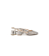 Women's modern silver sandals