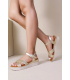 Gold comfortable sandals
