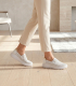  White perforated slip-on loafers DTE054