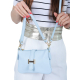 Discounted set of women's blue low shoes 041-3012-1 + handbag Hana