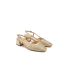 Women's modern gold sandals