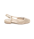 Low comfortable sandals beige