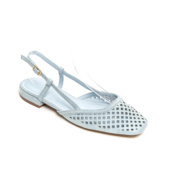 Low comfortable sandals blue