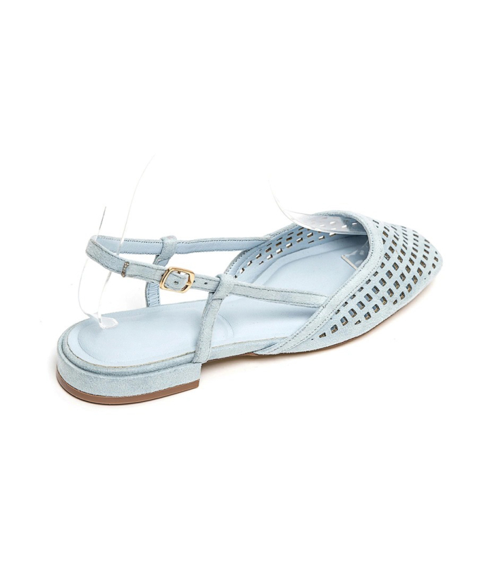 Low comfortable sandals blue