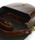 Čierno zlatá malá elegantná kabelka s jemným vzorom 20M007