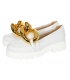 Zlaté vyrezávané balerínky 787-1 gold | Olivia Shoes