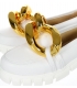 Zlaté vyrezávané balerínky 787-1 gold | Olivia Shoes