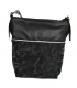 Black camouflage crossbody handbag NINA 