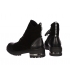 Black comfortable ankle boots with a decorative strap OL on the Aphrodite sole 3206 