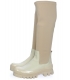 beige boots with elastic material below the knees DCI2279