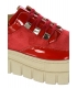Red gold simple sneakers on the ZUMA DTE2118 sole