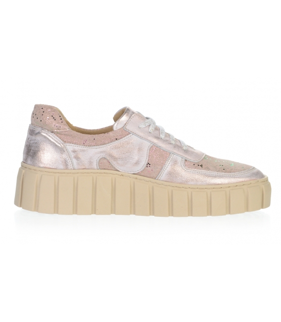 Pink glittery stylish sneakers on the ROSELLA sole DTE2118