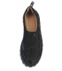 Black slip-on sneakers with a delicate pattern on the Rosella DTE3316 sole
