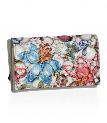 Women's smaller floral wallet with GROSSO logo