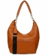 Cognac larger elegant handbag AISHA