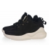 Black insulated sneakers with white sole 1612