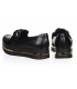 Black leather shoes with decoration on the sole Karla - 004-112