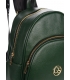 Green-gold women's backpack LENA