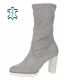 Gray heeled ankle boots K929