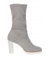 Gray heeled ankle boots K929