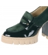 Green lacquered ankle boots DLO2333