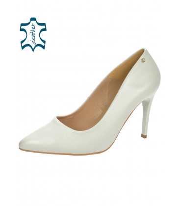 Pearl leather simple pumps DLO944