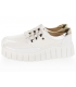 White and gold sneakers on Rosella 2118 sole
