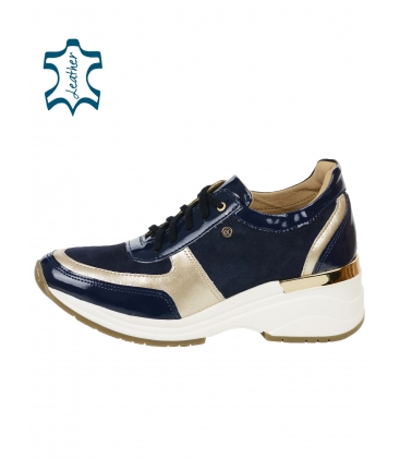 Blue-gold Tamira 3304 sole sneakers