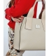 Bege larger square shopper handbag REGINA